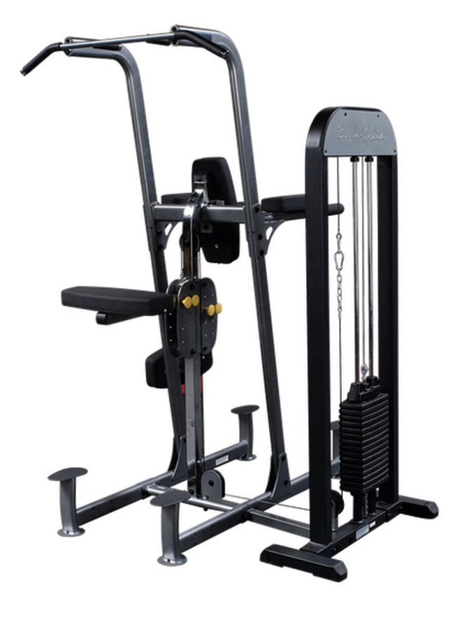 Used Body-Solid Pro Select Weight Assisted Chin-Dip Machine FCDSTK Strength System