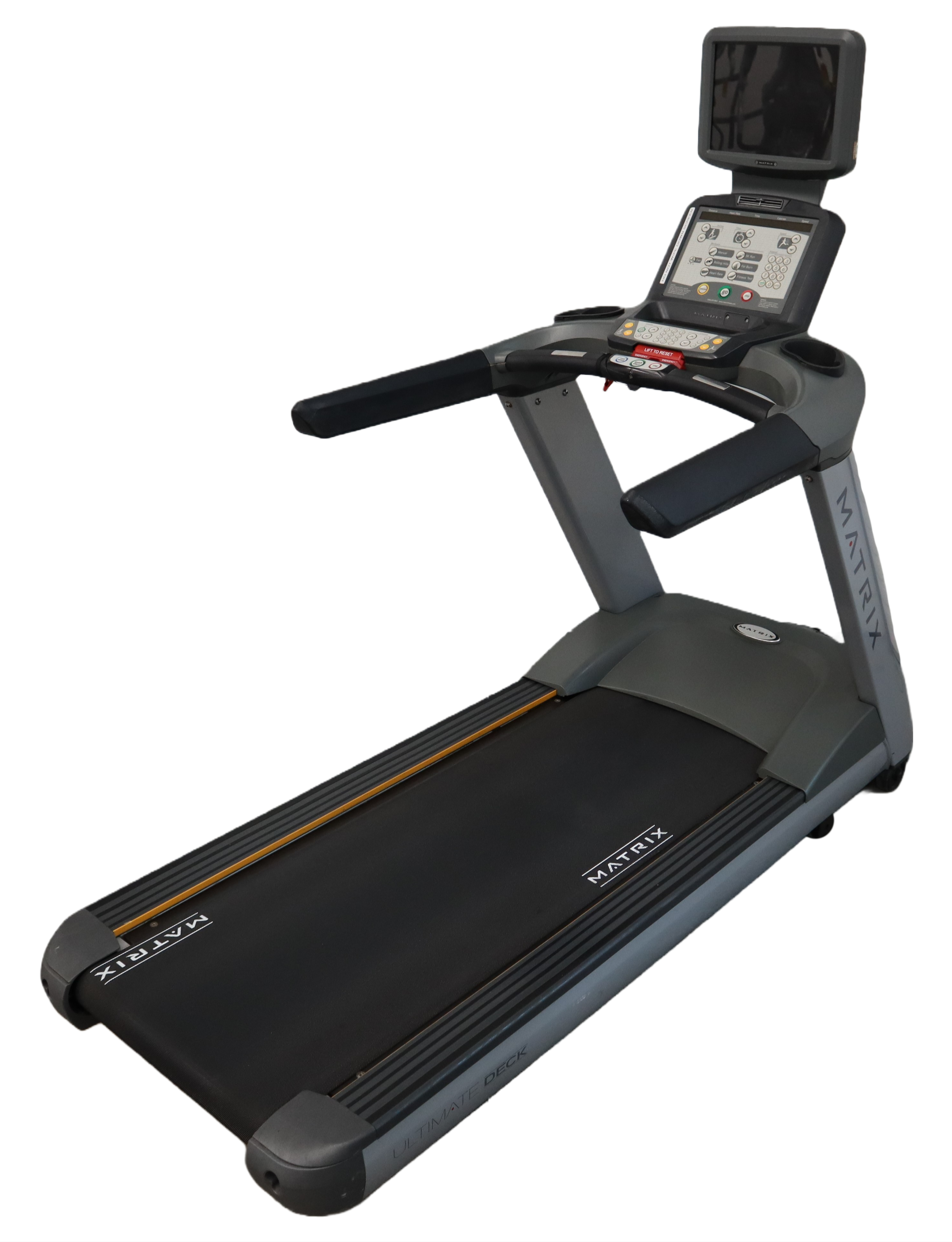 Used Matrix T5x W TV Enteratinment PVS Display FTM501 Non Folding Treadmill