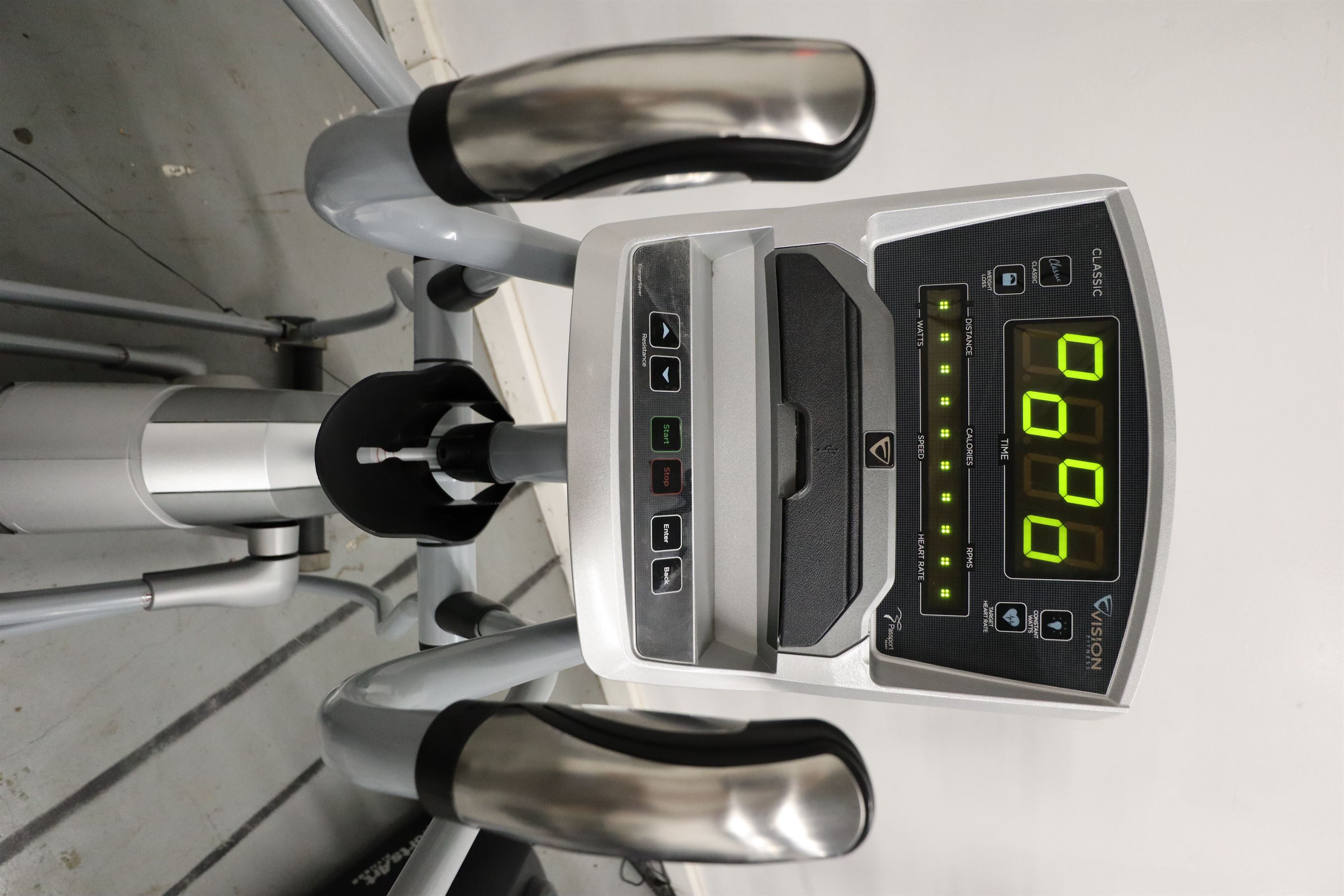 Used Vision Fitness XF40 W Classic Console EP25712 Folding Elliptical