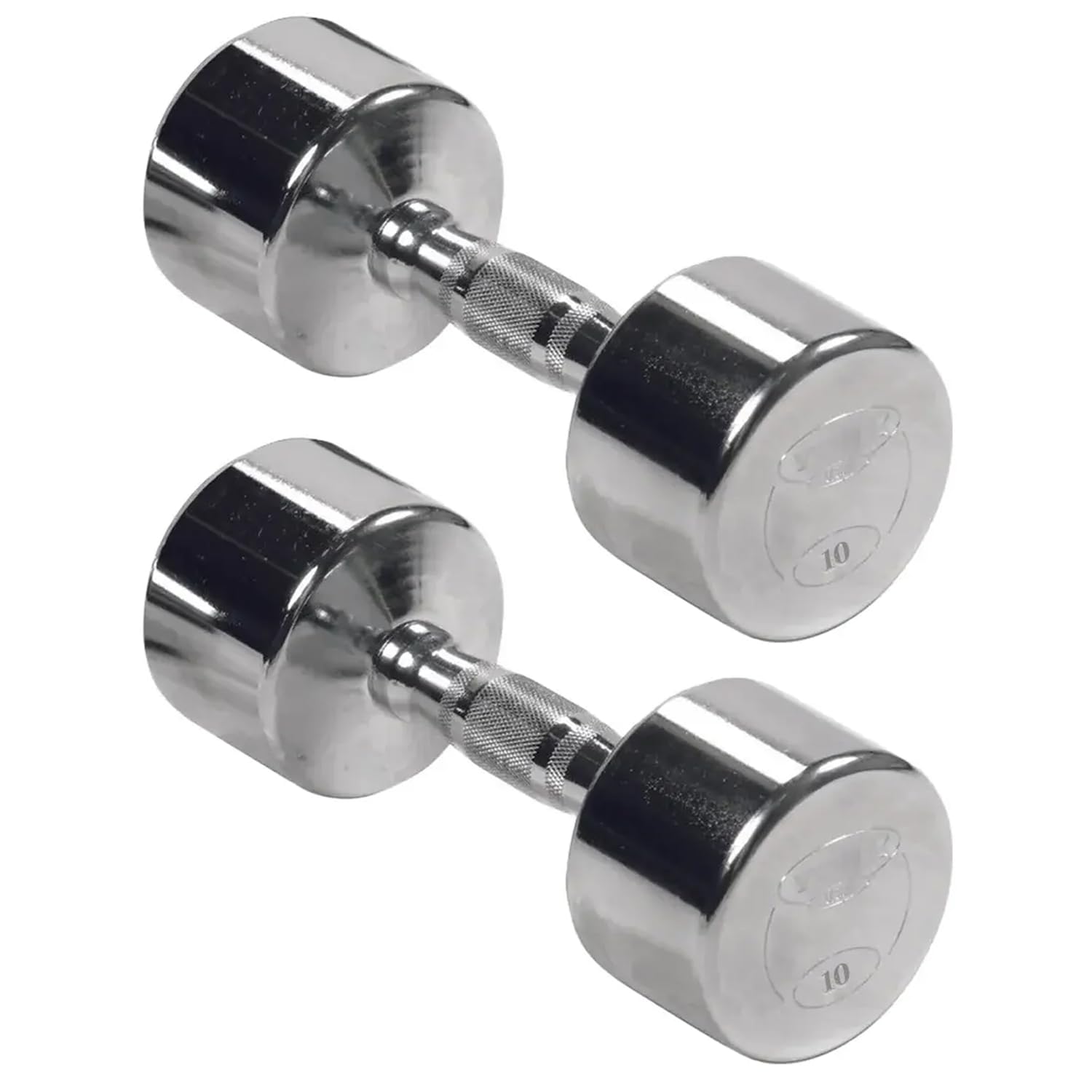New York Barbell Chrome Dumbbell 10lb pair&ndash; Professional Grade Weights York Freeweight
