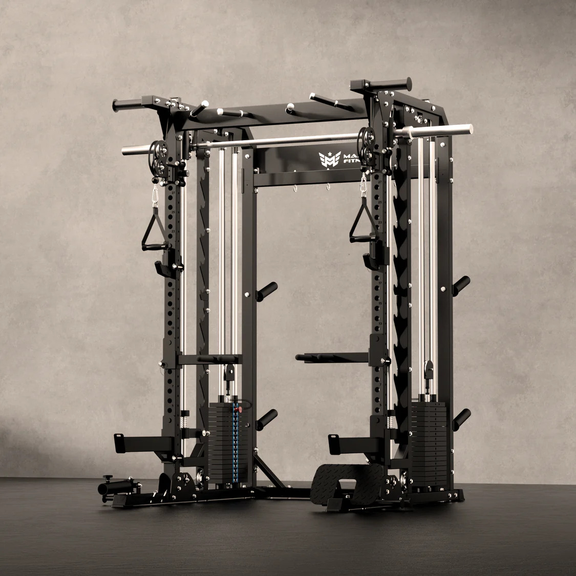 New Major Fitness All-in-One B52 Pro Home Gym Smith Machine | Functional Trainer | Squat Rack Strength System