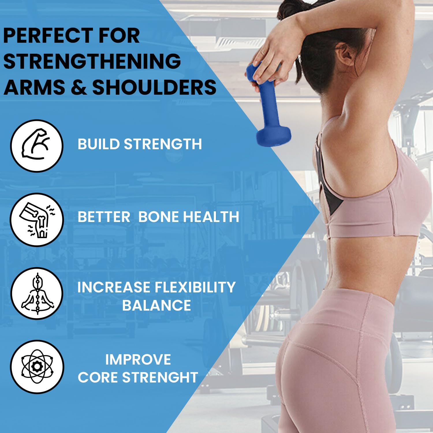 New York Barbell 10 lb Neoprene Fitbell Dumbbell Pair York Freeweight