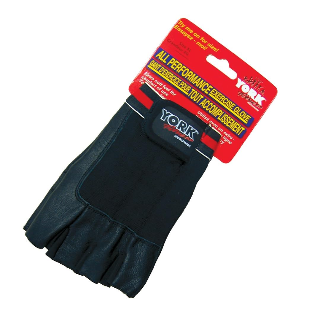 New York All Performance Exercise Gloves-Padded/ XLG York Freeweight