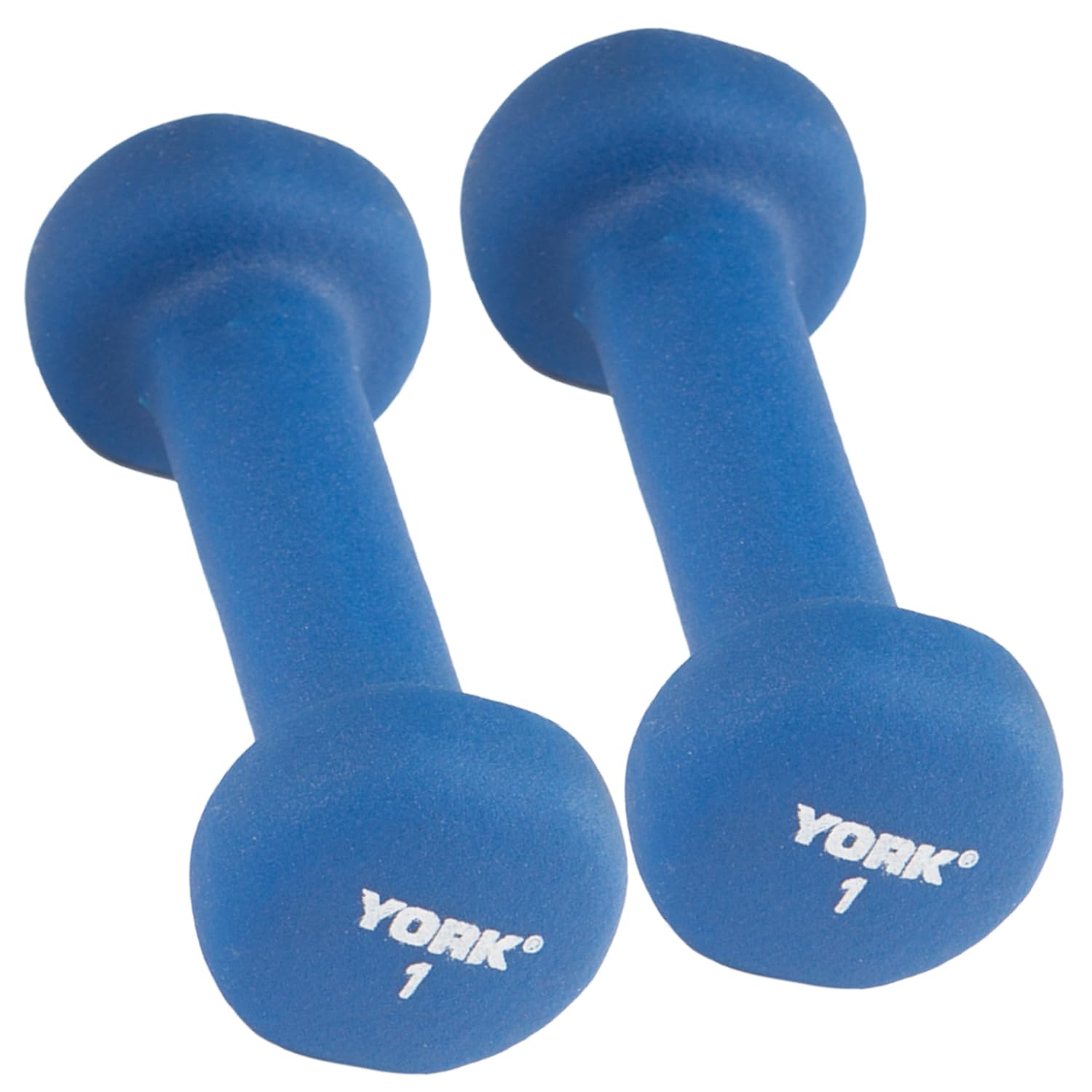 Barbell 1LB Neoprene Fitbell Dumbbells Pair - Blue
