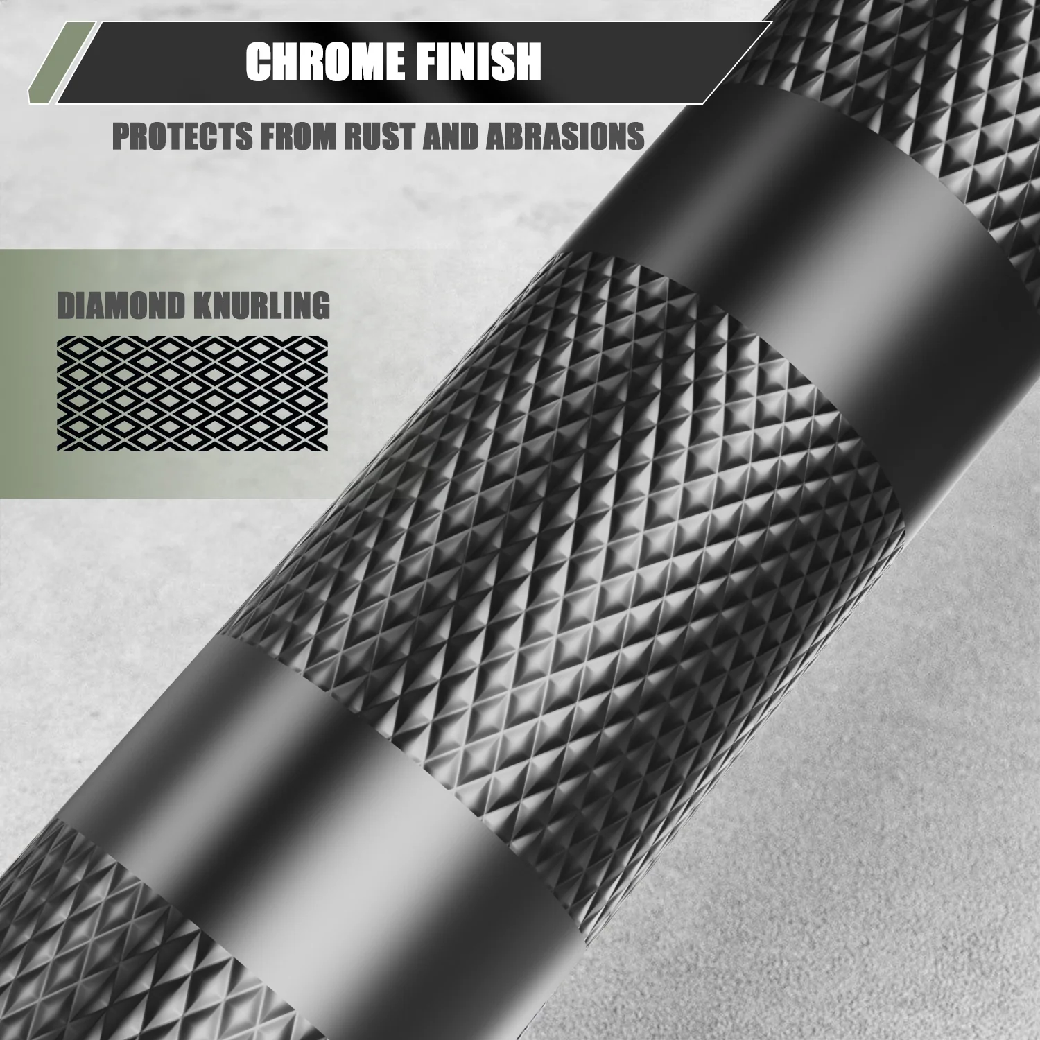New Major Fitness 7ft 20kg 45LB Home Gym Barbell Black Strength System