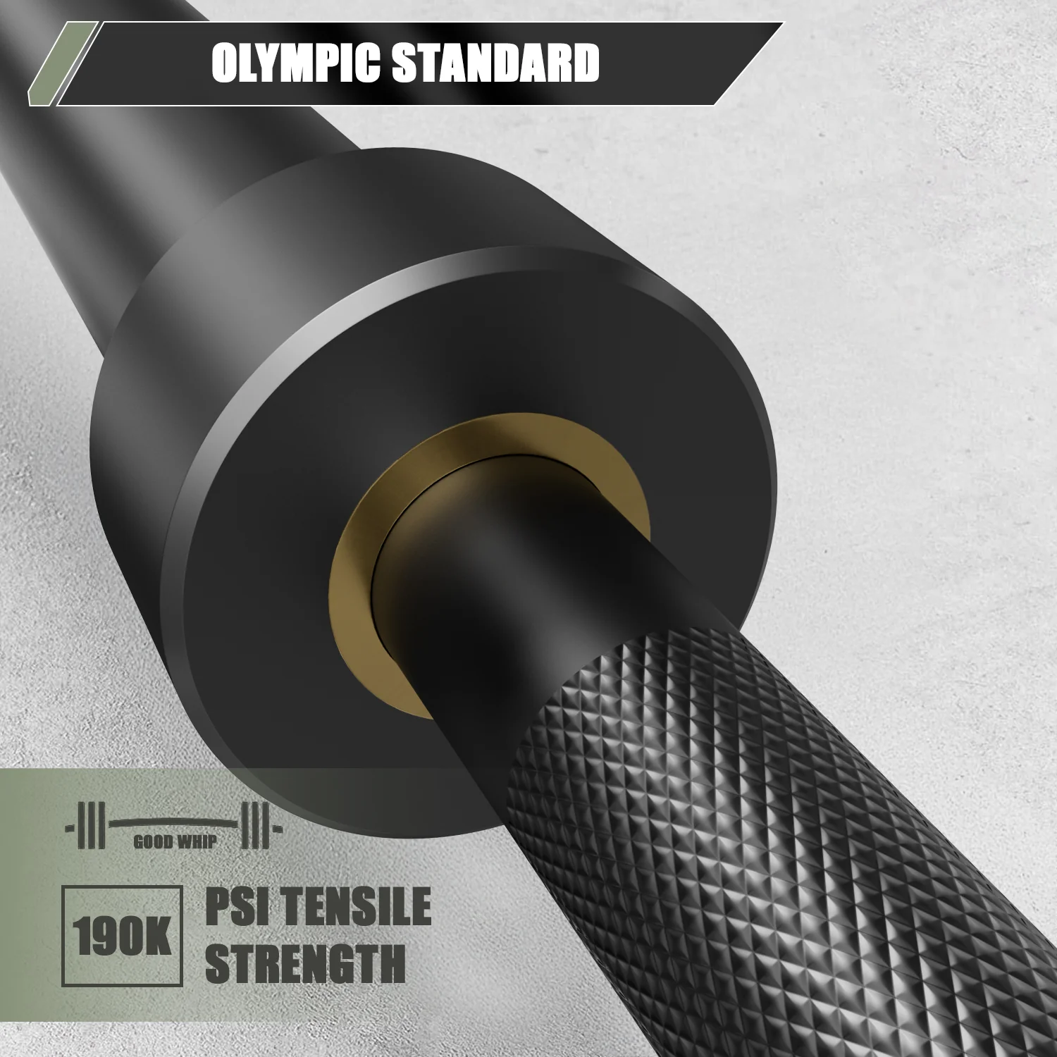 New Major Fitness 7ft 20kg 45LB Home Gym Barbell Black Strength System