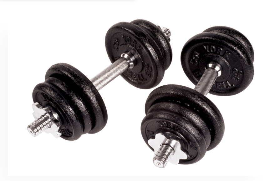 70 lb Pair of 35 lb | Adjustable Dumbbell Set with Spinlock Handles | Standard Plates |