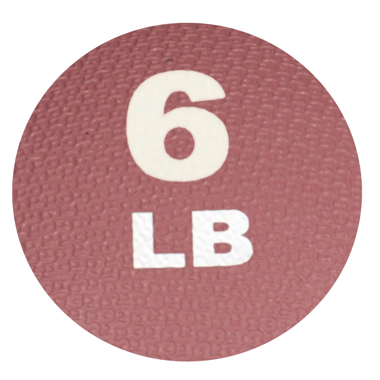 New York 6 lb Two-Tone Medicine Ball | Pink Non-Slip Rubber, Dual Texture Grip York Freeweight