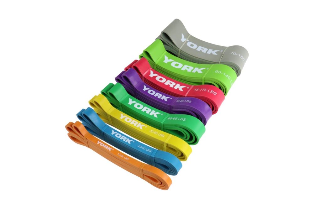 New York Full Pull Up Resistance Band Set (8 Bands) 10&ndash;150lbs &ndash; Heavy Duty Workout Bands York Freeweight