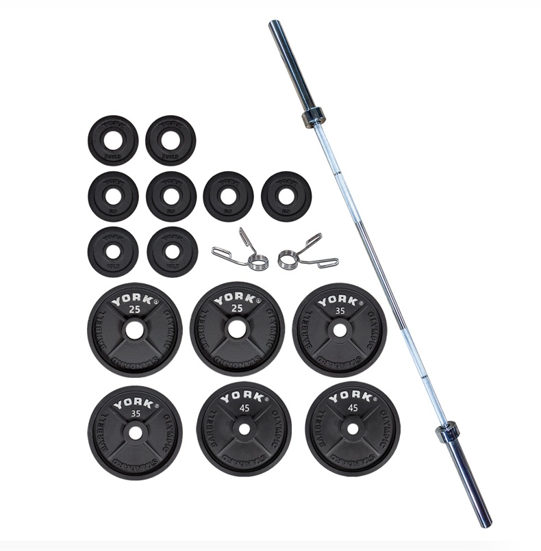 300 Pound Cast Iron Olympic Weight Plate Set &ndash; 2