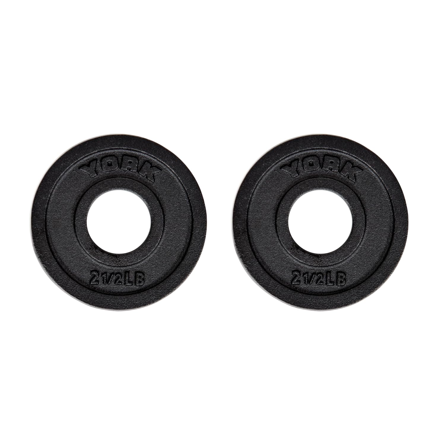 New York Barbell Cast Iron Olympic Weight Plates &ndash; 2.5 lb Pair | 2 York Freeweight