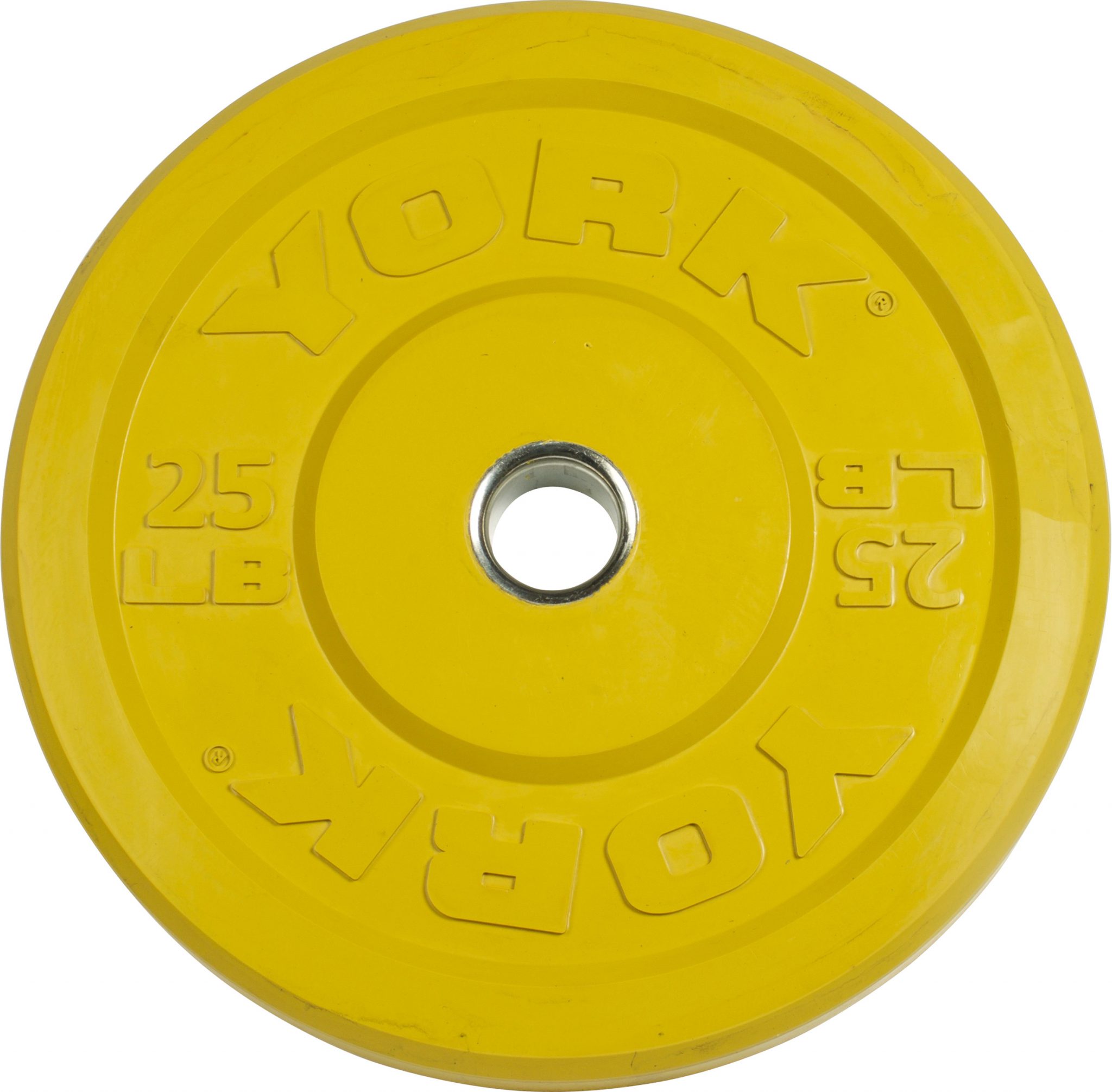 New York Rubber Training Bumper Plate (Color) 25 lb York Freeweight