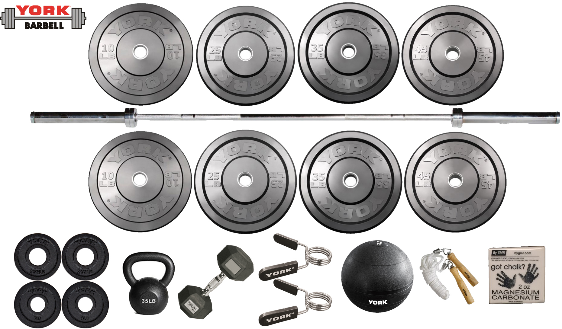 New York Women&rsquo;s Garage Gym Starter Package York Freeweight