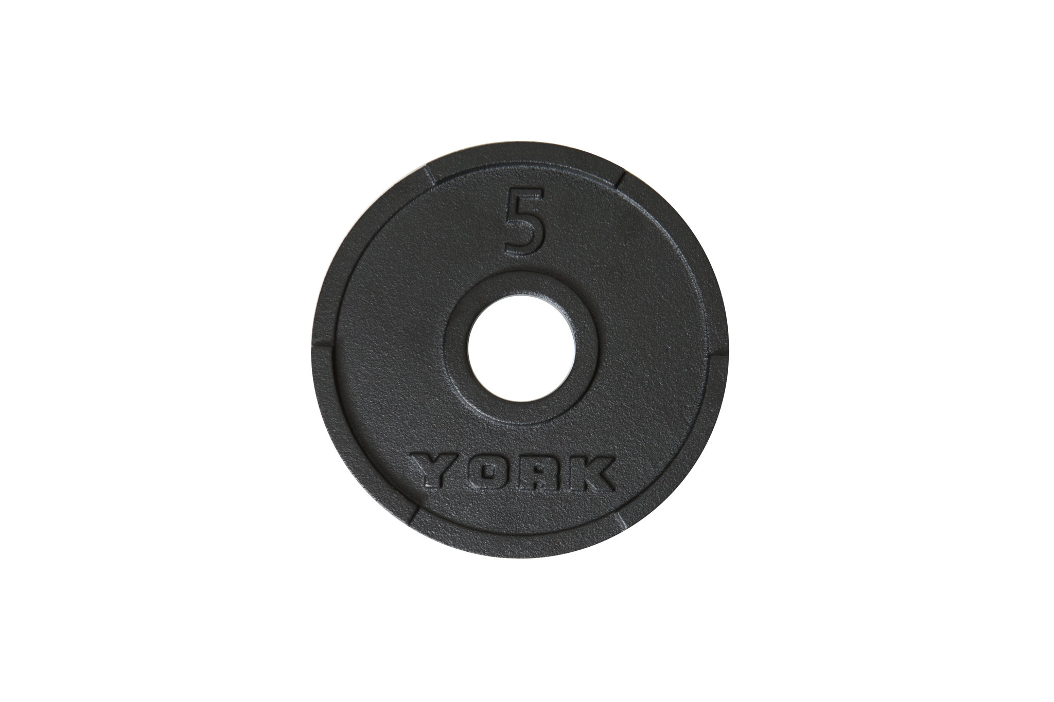 New York 2&Prime; G-2 Cast Iron Olympic Weight Plate 5 lb York Freeweight