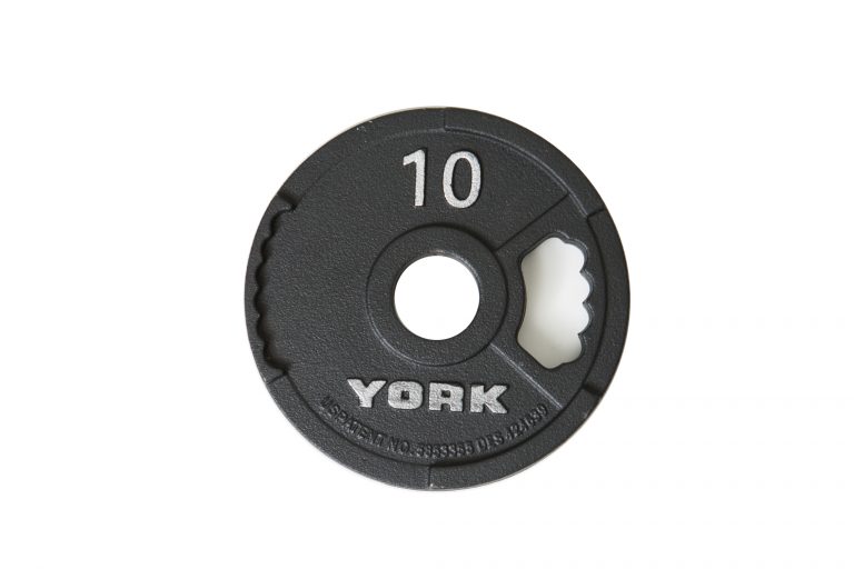 New York 2&Prime; G-2 Cast Iron Olympic Weight Plate 10 lb York Freeweight