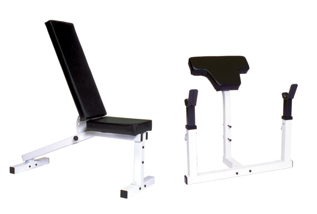 New York Pro Series 210 Adjustable Bench with Arm Curl Attachment York Freeweight