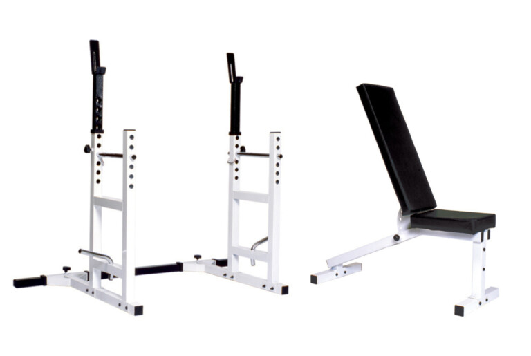 New York Pro Series 209 Bench with Squat Rack Attachment York Freeweight